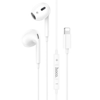 Hoco M111 Max slúchadlá s konektorom lightning pre Apple zariadenia - biela