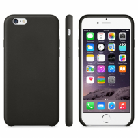 Protišmykový matný obal pre Apple iPhone 6 / 6S - čierny 