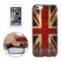 Gumový kryt pre Apple iPhone 6 / 6S - retro vlajka UK