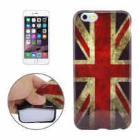 Gumový kryt pre Apple iPhone 6 / 6S - retro vlajka UK