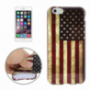 Gumový kryt pre Apple iPhone 6 / 6S - retro vlajka USA