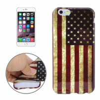 Gumový kryt pre Apple iPhone 6 / 6S - retro vlajka USA