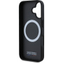 BMW M Carbon Tricolor Stripe kryt s MagSafe pre iPhone 16 - čierny