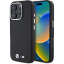 BMW M Kevlar Metal Logo kryt pre iPhone 16 Pro - čierny