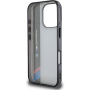 BMW IML Motorsport Vertical Stripe kryt pre iPhone 16 Pro - sivý