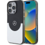 Mercedes Double Layer kryt s MagSafe pre iPhone 16 Pro - čiernostrieborný