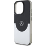 Mercedes Double Layer kryt s MagSafe pre iPhone 16 Pro - čiernostrieborný