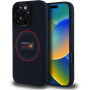 Oracle Red Bull Racing Red Ring silikónový kryt s MagSafe pre iPhone 16 Pro - tmavomodrý