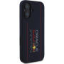 Oracle Red Bull Racing Vertical Logo silikónový kryt s MagSafe pre iPhone 16 - tmavomodrý