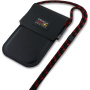 Oracle Red Bull Racing Carbon univerzálna taška pre iPhone - čierna