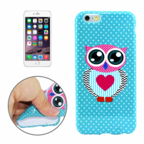 Gumový kryt pre Apple iPhone 6 / 6S - sova so srdcom
