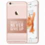 Baseus ultratenký ochranný kryt pre Apple iPhone 6 / 6S - Never give up - ružovo-zlatý