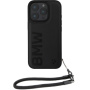 BMW Leather Signature and Strap kryt pre iPhone 16 Pro Max - čierny