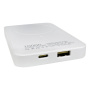Appleking bezdrôtová powerbanka s rýchlym nabíjaním MagSafe a displejom - 10 000 mAh - biela