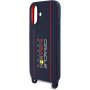 Oracle Red Bull Racing Vertical Logo kryt s popruhom a MagSafe pre iPhone 16 - tmavomodrý