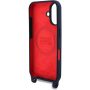 Oracle Red Bull Racing Vertical Logo kryt s popruhom a MagSafe pre iPhone 16 - tmavomodrý