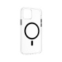 FIXED MagPurity transparentný kryt s čiernym MagSafe pre iPhone 16e / 17e - číry