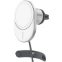BELKIN Boost Charge Pre magnetický držiak do auta do ventilačnej mriežky s bezdrôtovým nabíjaním pre iPhone - strieborný