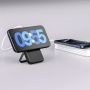Swissten bezdrôtová MagSafe powerbanka so stojanom a portom USB-C - 5 000 mAh - čierna