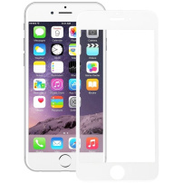 4D tvrdené sklo 9H (Tempered Glass) na iPhone 6 Plus/6S Plus – 0,26 mm – biele