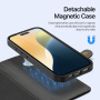 DUX DUCIS Lawa 2v1 odnímateľné flipové púzdro s MagSafe a peňaženkou pre iPhone 16 - čierne
