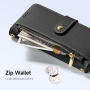 DUX DUCIS Lawa 2v1 odnímateľné flipové púzdro s MagSafe a peňaženkou pre iPhone 16 - čierne