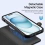 DUX DUCIS Lawa 2v1 odnímateľné flipové puzdro s MagSafe a peňaženkou pre iPhone 15 - čierne
