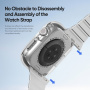 DUX DUCIS Camo púzdro pre Apple Watch 45mm - biele
