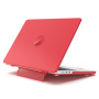 Matný priehľadný kryt s výklopným stojanom pre MacBook Pro 16" (A2141) - červený