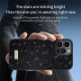 SULADA elegantný trblietavý kryt pre iPhone 16 Pro - čierny