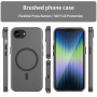 Matný priesvitný kryt s MagSafe pre iPhone 16e / 17e - sivý