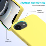 Silikónový kryt pre iPhone 16e / 17e - žltý