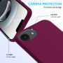 Silikónový kryt pre iPhone 16e / 17e - vínový