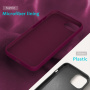 Silikónový kryt pre iPhone 16e / 17e - vínový