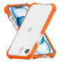 Transparentný kryt s farebným rámčekom pre iPhone 16e / 17e - oranžový