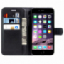 Kožené púzdro s integrovaným stojanom a priestorom na doklady pre Apple iPhone 8 Plus / 7 Plus - čierne