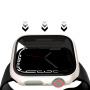 Matné púzdro s tvrdeným Anti-Spy sklom pre Apple Watch 44mm - biele