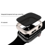 Matné púzdro s tvrdeným Anti-Spy sklom pre Apple Watch 44mm - červené