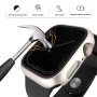 Matné púzdro s tvrdeným Anti-Spy sklom pre Apple Watch 40mm - modré