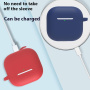 Silikónový obal s karabínou a šnúrkou proti strate pre AirPods 4 / 5 - petrolejový