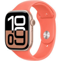 Originálne Apple športový remienok pre Apple Watch Ultra 49mm / 46mm / 45mm / 44mm / 42mm - S/M - mandarínkový