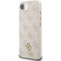 Guess 4G Small Metal Logo kryt s MagSafe pre iPhone 16e / 17e - ružový