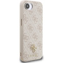Guess 4G Small Metal Logo kryt s MagSafe pre iPhone 16e / 17e - ružový