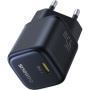 Baseus PicoGo mini rýchlonabíjací adaptér s portom USB-C - 45W - čierny