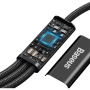 Baseus Rapid 3v1 univerzálny nabíjací a dátový kábel - USB-C na USB-C / Lightning / micro USB - 1,5 m - čierny
