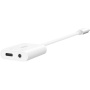 BELKIN RockStar audio a nabíjacia redukcia - 3,5 mm jack / USB-C na USB-C - biela