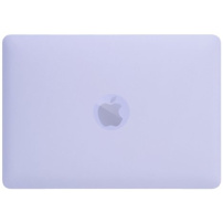 Matný priehľadný kryt s výklopným stojanom pre MacBook Pro 16" (A2141) - fialový