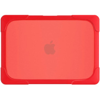 Nárazuvzdorný kryt s výklopnými nožičkami pre MacBook Air 13" (A1932 / A2179 / A2337) - červený