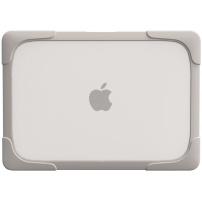 Nárazuvzdorný kryt s vyklápacími nožičkami pre MacBook Pro 13" (A1425 / A1502) - béžový