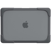 Nárazuvzdorný kryt s vyklápacími nožičkami pre MacBook Pro 16" (A2485 / A2780 / A2991 / A3186 / A3403) - sivý